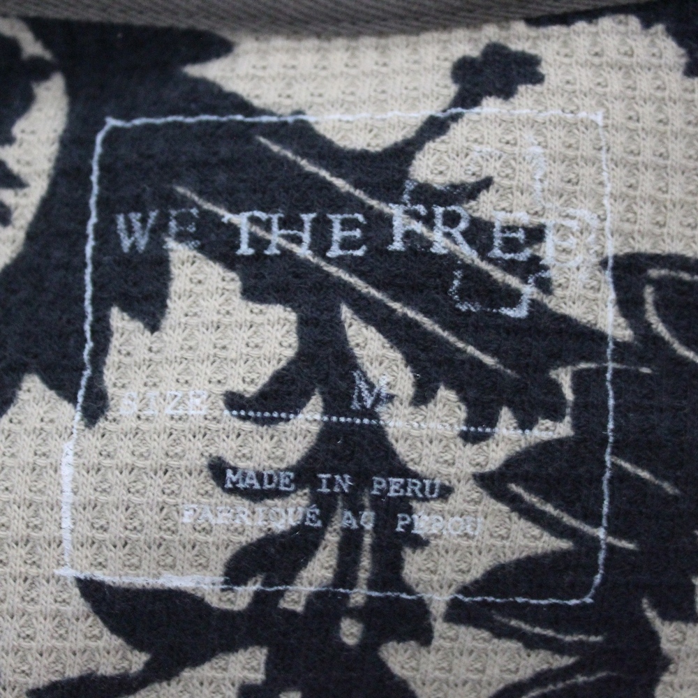 We the Free People Reverse Print Crop Top Medium - Picture 4 of 5